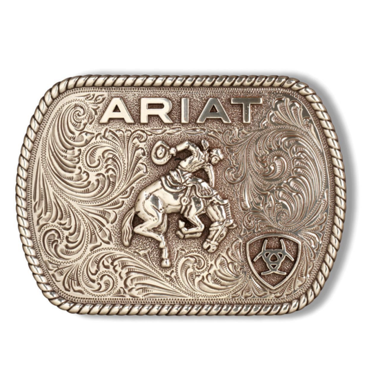 Ariat Rectangle Vintage Saddle Bronc Buckle