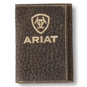Ariat Trifold Wallet Bullhide Ariat Embroidered