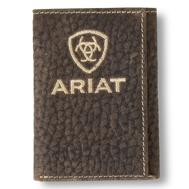 Ariat Trifold Wallet Bullhide Ariat Embroidered