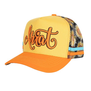 ARIAT SUNFLOWER SCRIPT MESH TRUCKER CAP