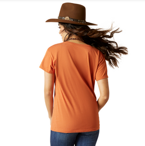 Ariat Womens Bison Skull Short Sleeve Tee