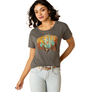 Ariat Womens Buckle Up Graphic Short Sleeve Tshirt