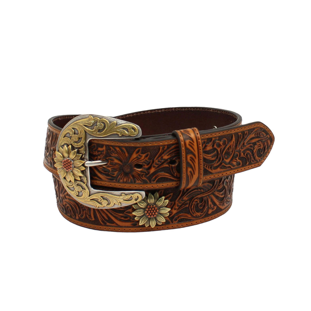 ARIAT WOMENS FLORAL TOOLED BELT