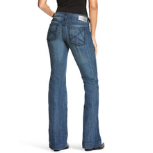 Load image into Gallery viewer, ARIAT WOMENS OUTSEAM ELLA MID RISE TROUSER WIDE LEG STRETCH JEANS
