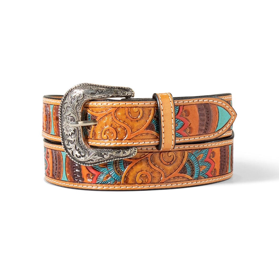 Ariat Womens PAISLEY Hand tooled belt