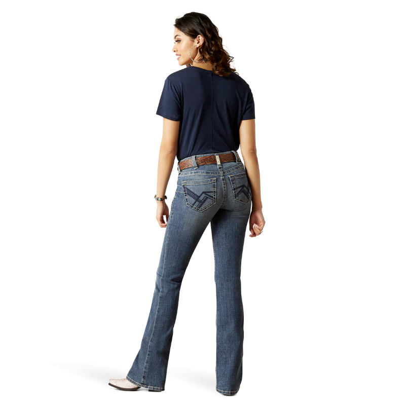 ARIAT WOMENS REAL PERFECT RISE PHOEBE BOOT CUT JEANS