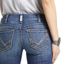 Load image into Gallery viewer, ARIAT WOMENS R.E.A.L. MID RISE ARROW FIT VIRGINIA BOOT CUT JEANS
