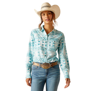 Ariat Womens Western Venttek Stretch Long Sleeve Shirt