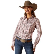 Load image into Gallery viewer, ARIAT WOMENS WRINKLE FREE KIRBY STRETCH LONG SLEEVE SHIRT

