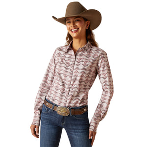 ARIAT WOMENS WRINKLE FREE KIRBY STRETCH LONG SLEEVE SHIRT