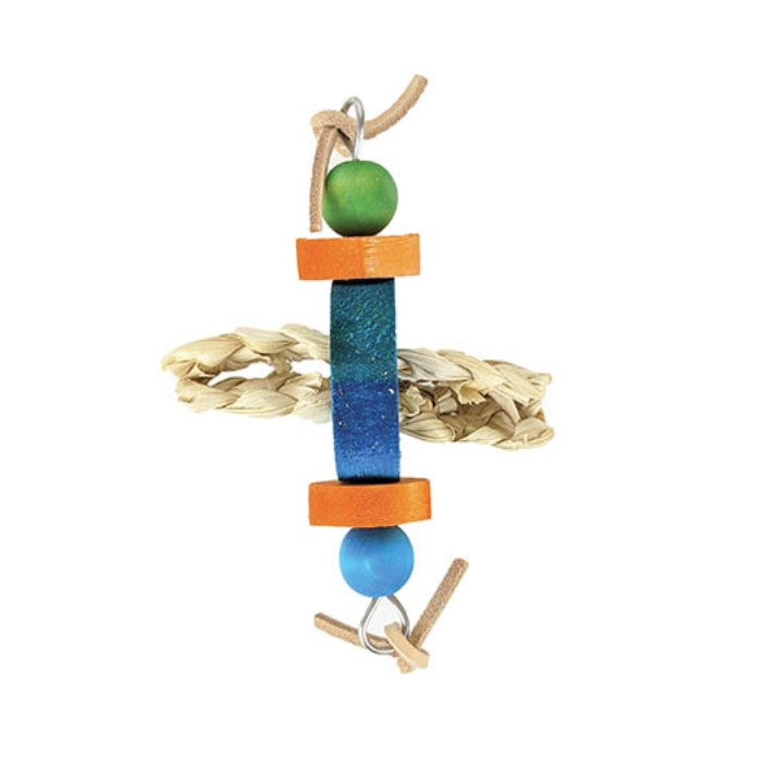 Avian Care Bird Toy Wood & Leather