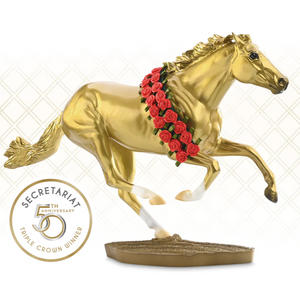 BREYER TRADITIONAL SECRETARIAT 50TH ANNIVERSARY OF TRIPLE CROWN WINNER COMMEMORATIVE EDITION