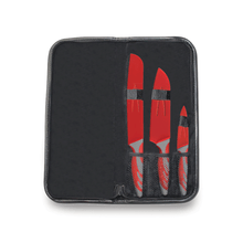 Load image into Gallery viewer, CAMPFIRE 3 PIECE KNIFE SET WITH POUCH
