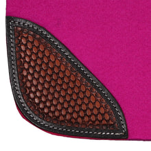 Load image into Gallery viewer, Fort Worth Feather Tooled Felt Saddle Pad
