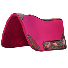 Load image into Gallery viewer, Fort Worth Feather Tooled Felt Saddle Pad
