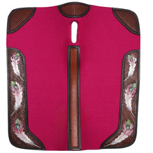 Load image into Gallery viewer, Fort Worth Feather Tooled Felt Saddle Pad
