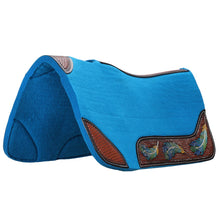 Load image into Gallery viewer, Fort Worth Feather Tooled Felt Saddle Pad
