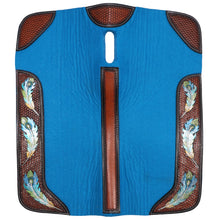 Load image into Gallery viewer, Fort Worth Feather Tooled Felt Saddle Pad
