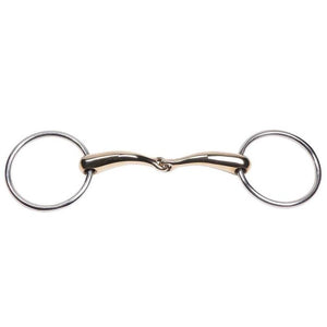 CURVED GOLD JOINTED SNAFFLE