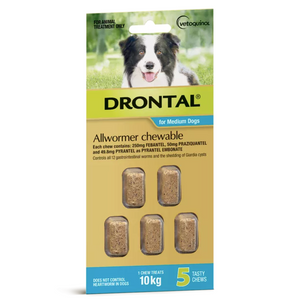 DRONTAL ALLWORMER CHEWABLES FOR DOGS