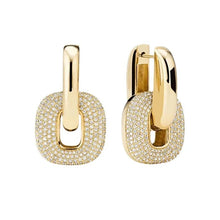 Load image into Gallery viewer, Estelle Diamante Encrusted Hoops
