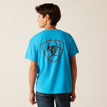 Load image into Gallery viewer, ARIAT BOYS WESTERN WIRE SHORT SLEEVE T-SHIRT
