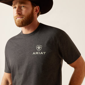Ariat Mens Eagle Round Short Sleeve T-Shirt
