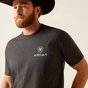 ARIAT MENS EAGLE ROUND SHORT SLEEVE T-SHIRT