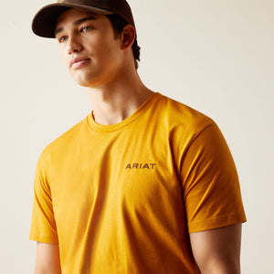 ARIAT MENS WESTERN WIRE SHORT SLEEVE T-SHIRT