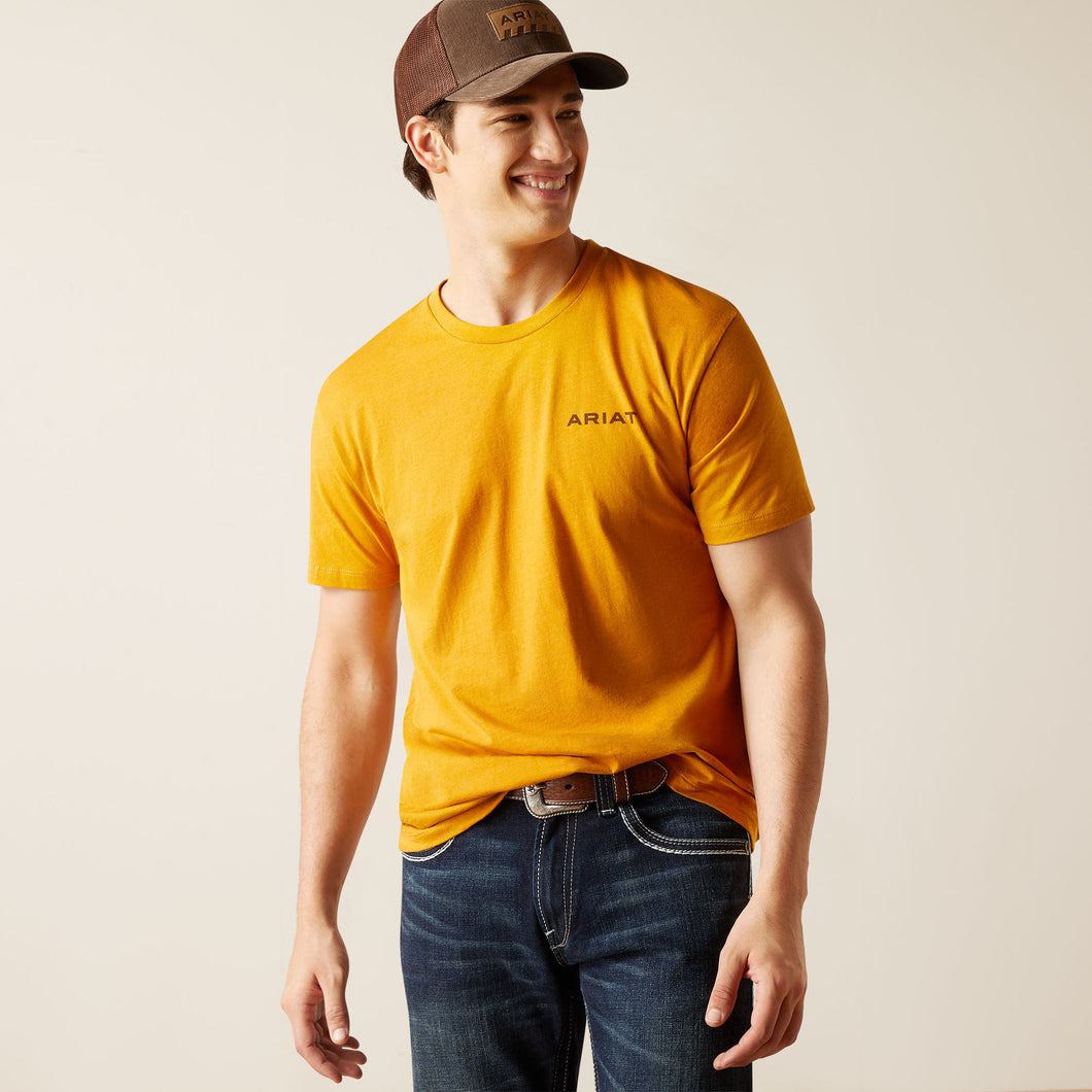 Ariat Mens Western Wire Short Sleeve T-Shirt