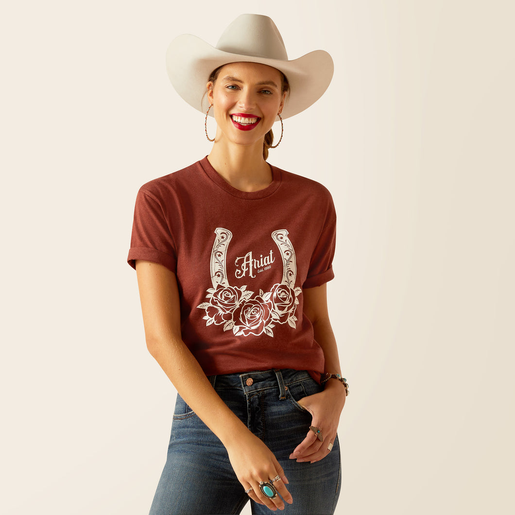 Ariat Womens Horseshoe Short Sleeve T-Shirt