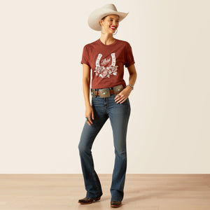 ARIAT WOMENS HORSESHOE SHORT SLEEVE T-SHIRT