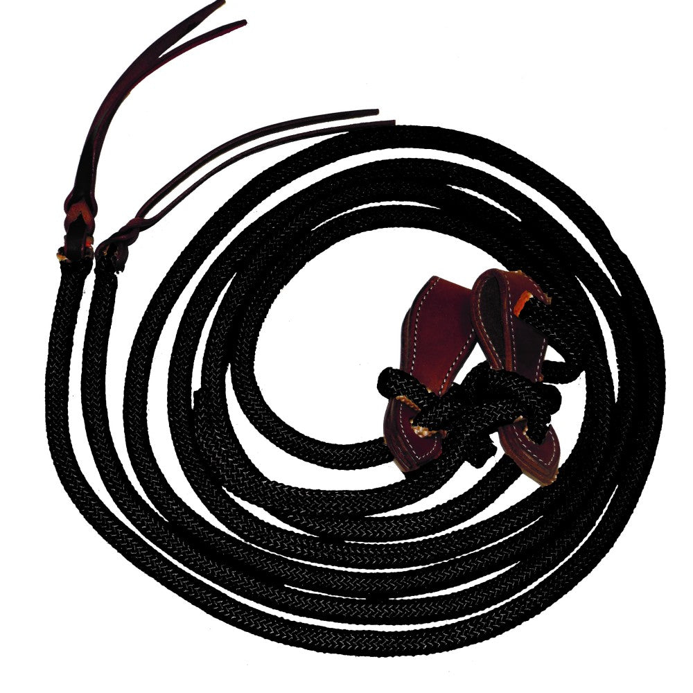 FORT WORTH YACHT ROPE REINS WITH SLOBBER STRAP