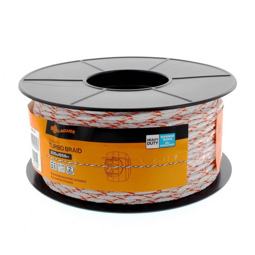 GALLAGHER 3.5MM TURBO BRAID 200M – Saddleworld NT