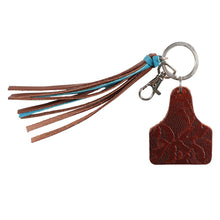 Load image into Gallery viewer, Fort Worth Ear Tag Tassel Key Ring
