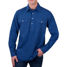 Load image into Gallery viewer, Hard Slog Mens Astell 1/2 Button Long Sleeve Shirt
