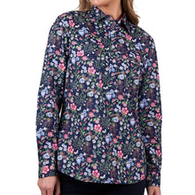 Load image into Gallery viewer, Hard Slog Womens Raya 1/2 Button Long Sleeve Shirt
