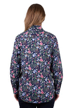 Load image into Gallery viewer, Hard Slog Womens Raya 1/2 Button Long Sleeve Shirt
