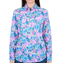 Load image into Gallery viewer, Hard Slog Womens Trixie 1/2 Button Long Sleeve Shirt
