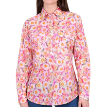 Load image into Gallery viewer, Hard Slog Womens Samira 1/2 Button Long Sleeve Shirt

