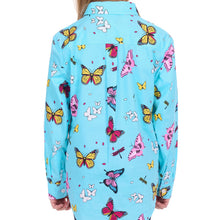 Load image into Gallery viewer, Hard Slog Kids Iva 1/2 Button Long Sleeve Shirt
