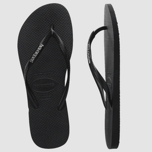 HAVAIANA SLIM METAL LOGO THONGS