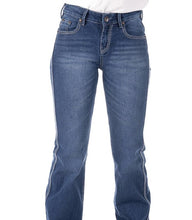 Load image into Gallery viewer, HITCHLEY &amp; HARROW HIGH RISE LITTLETON GREY STITCH JEANS
