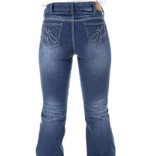 Load image into Gallery viewer, HITCHLEY &amp; HARROW HIGH RISE LITTLETON GREY STITCH JEANS
