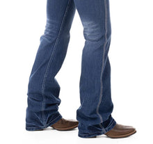 Load image into Gallery viewer, HITCHLEY &amp; HARROW HIGH RISE LITTLETON GREY STITCH JEANS
