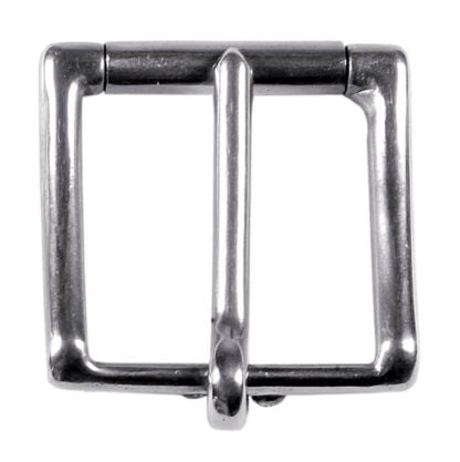 STAINLESS STEEL ROLLER GIRTH BUCKLE 25MM