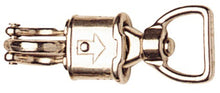 Load image into Gallery viewer, Nickel Plated Flat Swivel Eye Panic Snaphook
