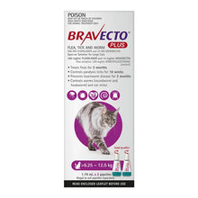 Load image into Gallery viewer, Bravecto Plus Cat - Large 6.25kg - 12.5kg
