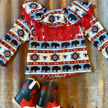 Load image into Gallery viewer, Shea Baby Buffalo Print Long Sleeve Onsie
