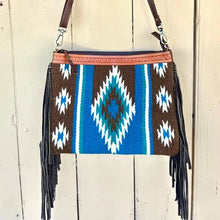 Load image into Gallery viewer, Smooth Like Cactus - Evie - Blue Blanket Handbag
